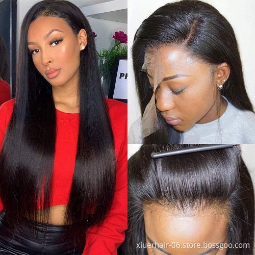 Wholesale 16-30inch straight Wig 100 Human Hair Wig Natural Black Virgin Hair Wigs For Black Women